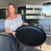 Load image into Gallery viewer, Raised Metal Fire Pit Bowl
