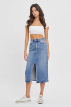 Load image into Gallery viewer, Emmajean High Rise Midi Slit Skirt

