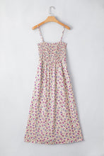 Load image into Gallery viewer, Boho Floral Smocked Maxi Sundress

