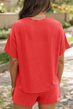 Load image into Gallery viewer, Corded Knit Tee and Shorts Set
