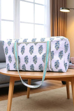 Load image into Gallery viewer, SC - Blue You Away Floral Duffle Bag
