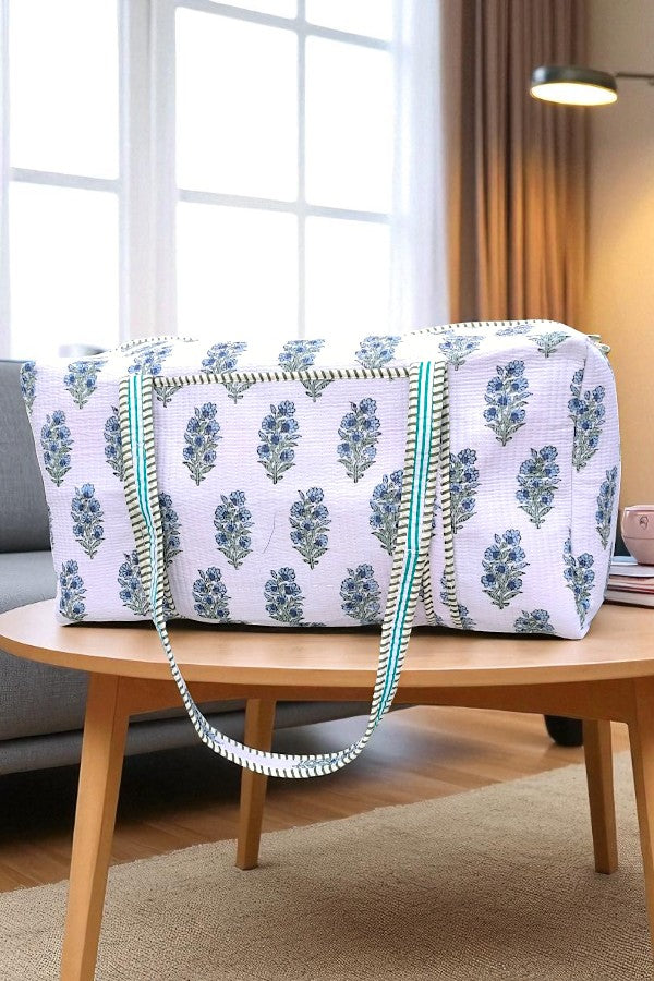 SC - Blue You Away Floral Duffle Bag
