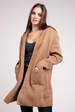 Load image into Gallery viewer, ZENANA Hooded Open Front Sweater Cardigan
