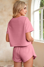 Load image into Gallery viewer, Luxury Cropped Tee and Ruffle High Waist Skort Set

