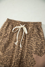 Load image into Gallery viewer, Starry Leopard Star Patched Elastic Waist Jogger Pants
