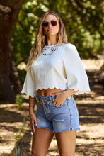 Load image into Gallery viewer, Canyon Ridge Ivory Embroidered Top
