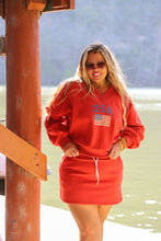 Load image into Gallery viewer, LAKESIDE LOUNGE PULLOVER: RED / SM
