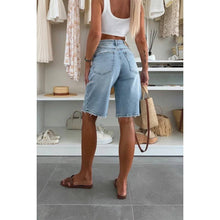 Load image into Gallery viewer, Lola Casual Loose Washed Out Denim Shorts
