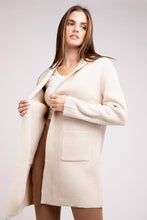 Load image into Gallery viewer, ZENANA Hooded Open Front Sweater Cardigan
