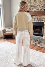 Load image into Gallery viewer, Poppy Polka Dot Colorblock Two Piece Pants Set
