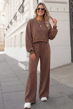 Load image into Gallery viewer, Pippa Polka Dot Print High Waist Pants Set

