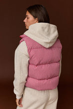 Load image into Gallery viewer, PV19025 - Gingham Puffer Vest: Red / S-M-L (2-2-2)
