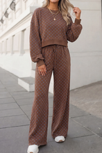 Load image into Gallery viewer, Pippa Polka Dot Print High Waist Pants Set

