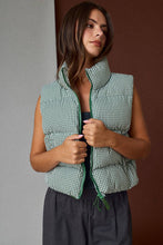 Load image into Gallery viewer, PV19025 - Gingham Puffer Vest: Red / S-M-L (2-2-2)
