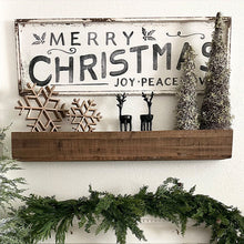 Load image into Gallery viewer, 47 Inch Reclaimed Rustic Natural Wood Mantle
