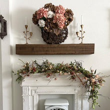 Load image into Gallery viewer, 47 Inch Reclaimed Rustic Natural Wood Mantle
